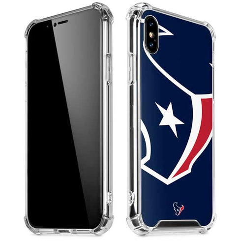 NFL Houston Texans Large Logo iPhone XS Max Clear Case